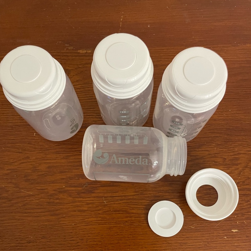 Ameda Baby Bottles Milk Storage Set of 4 - NEW - Picture 5 of 5